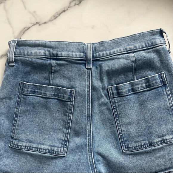 J.Crew Utility denim short blue Skyler wash Sz 27 classic coastal nautical chic - Picture 7 of 9